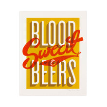 Load image into Gallery viewer, Blood Sweat &amp; Beers Mini-Print
